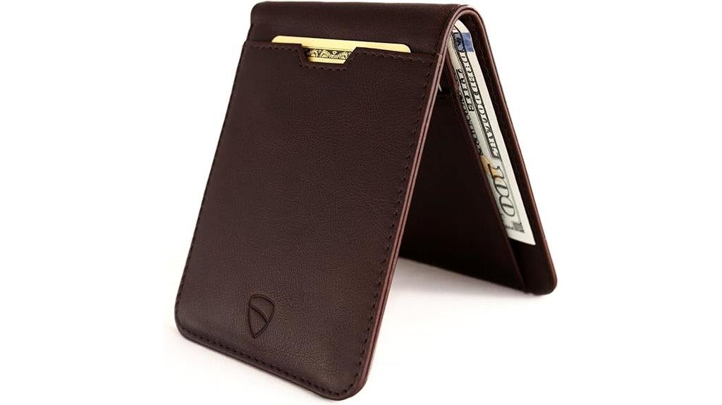 leather rfid blocking wallet