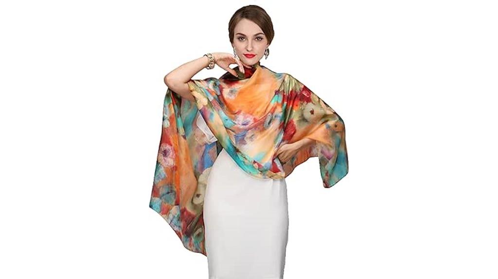 luxurious mulberry silk scarf