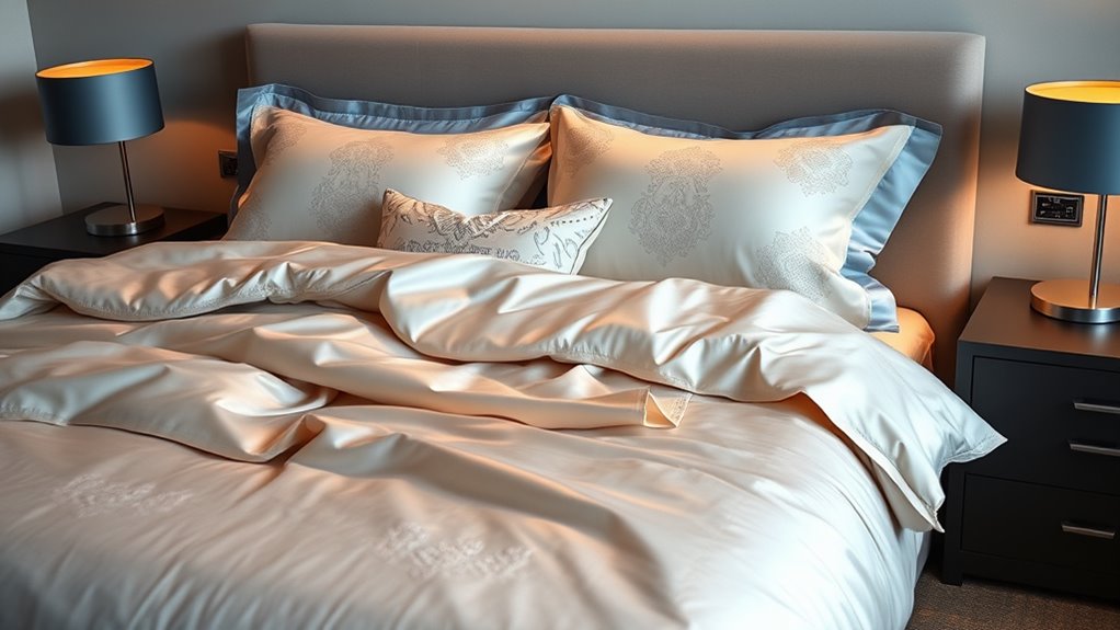 luxury bedding material qualities