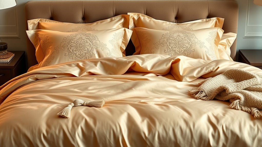luxury bedding material quality