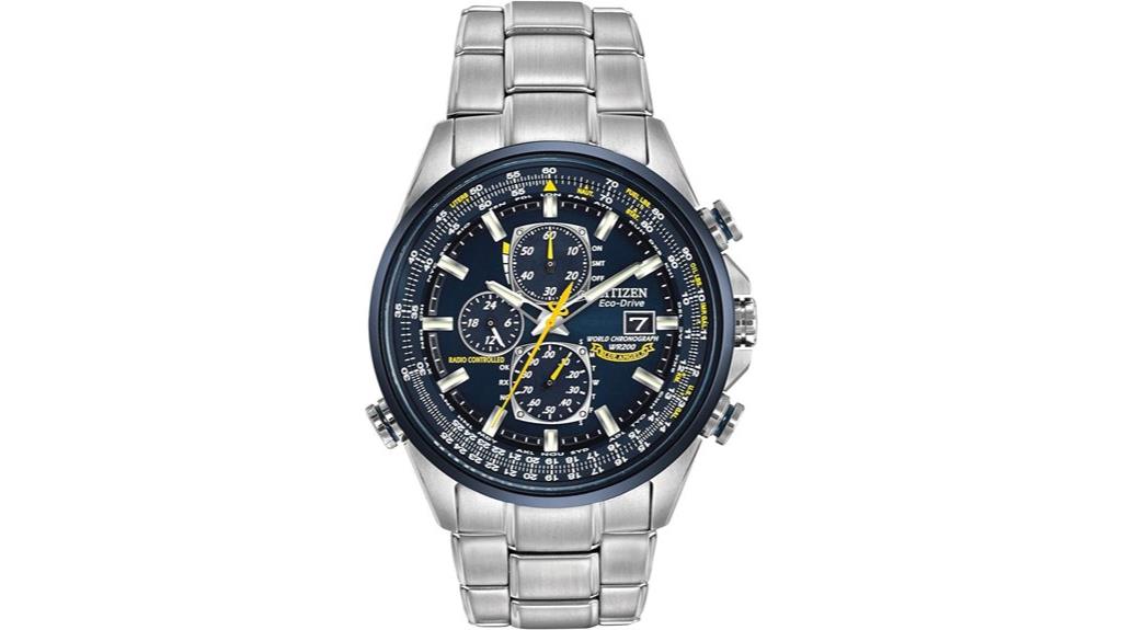 luxury blue dial chronograph