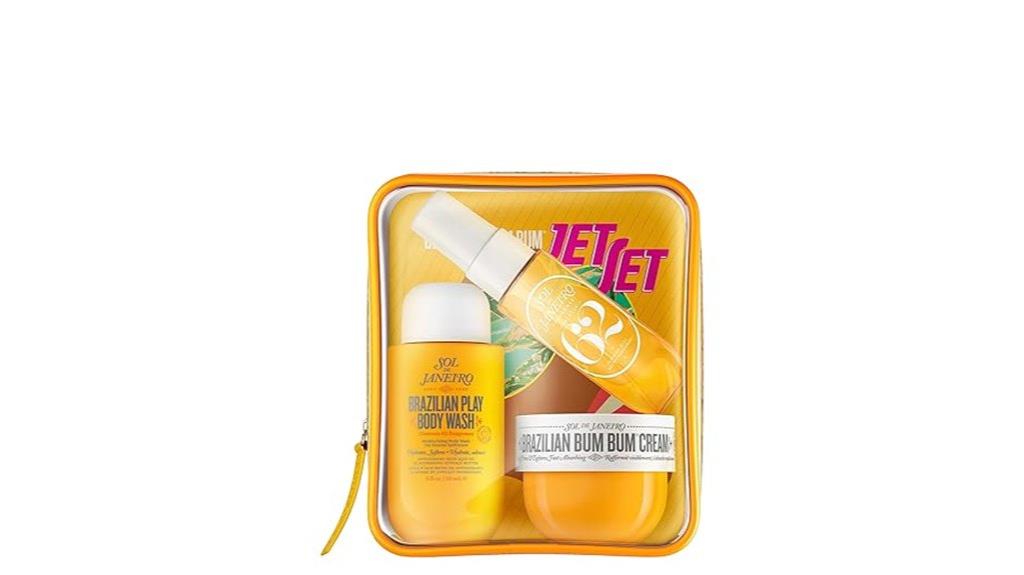 luxury brazilian travel shower kit