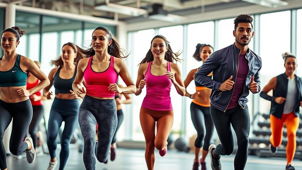 luxury fitness clothing selection