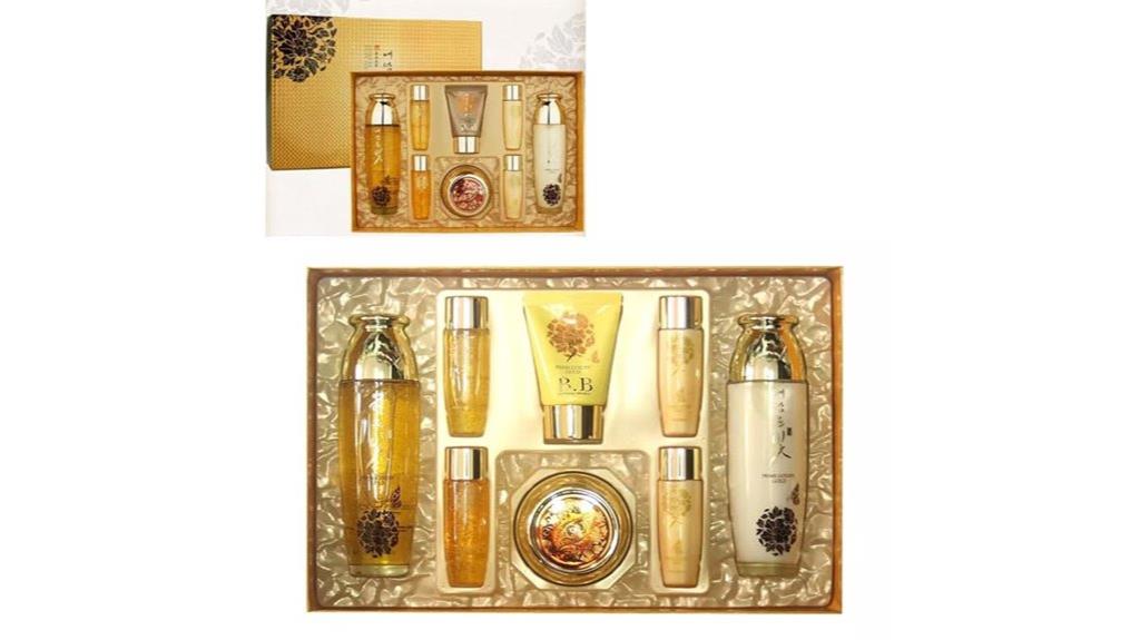 luxury gold facial set