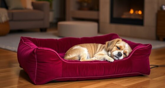 luxury heated pet beds
