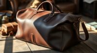 luxury leather travel bags