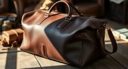 luxury leather travel bags