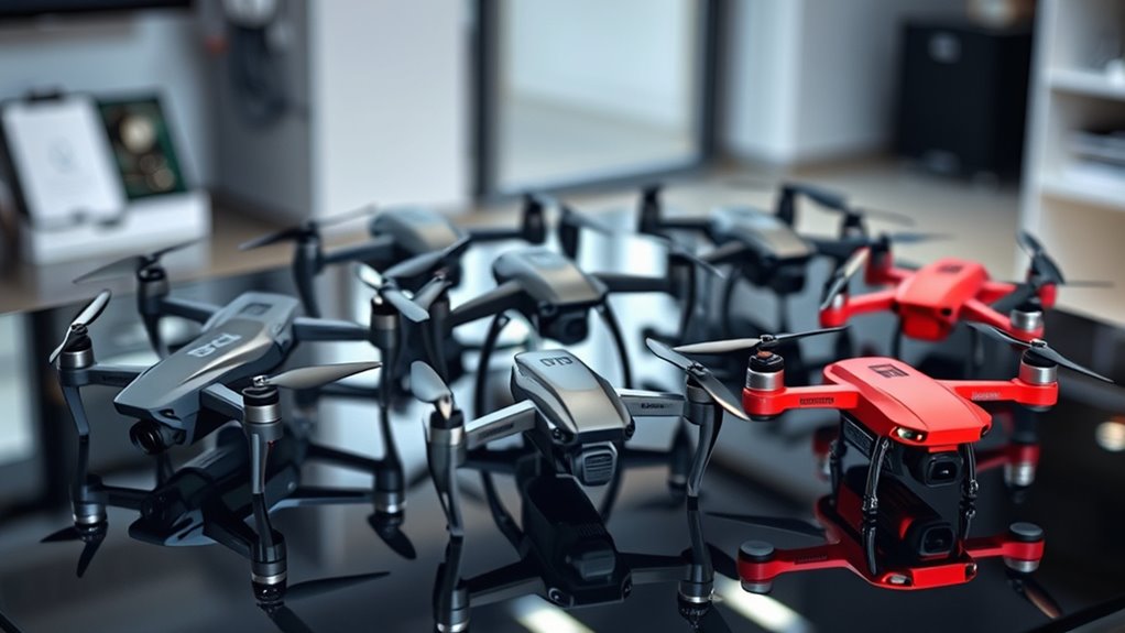 luxury professional drone selection
