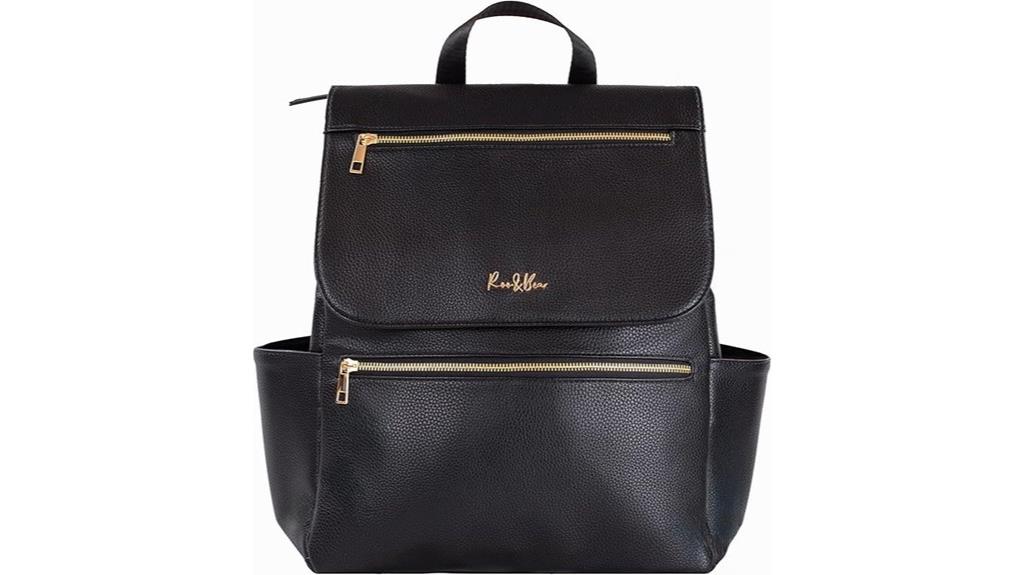 luxury vegan leather backpack