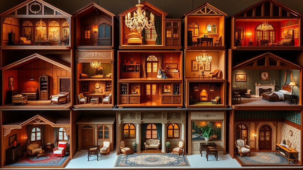 luxury wooden dollhouse collections