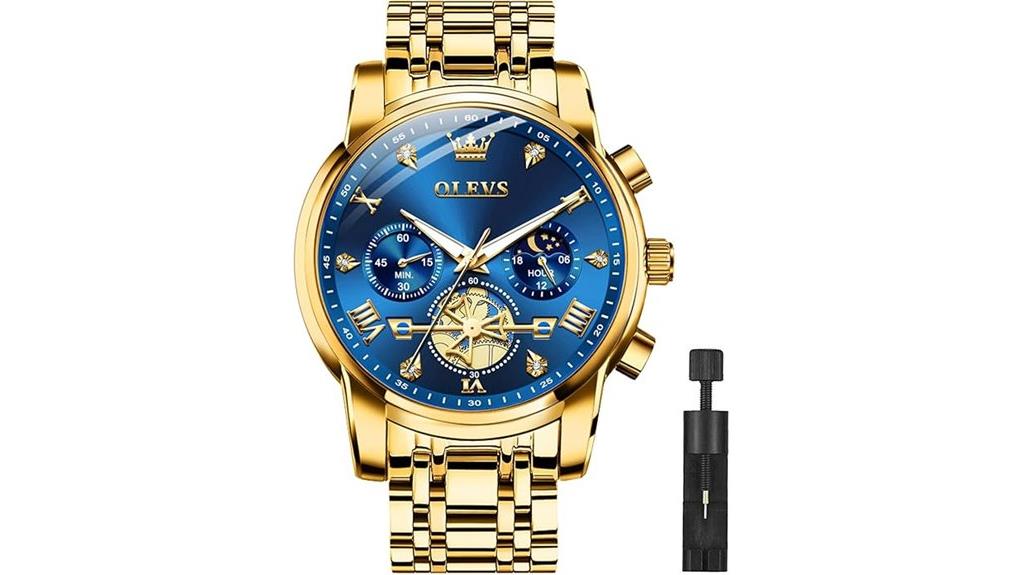 men s silver stainless steel watch
