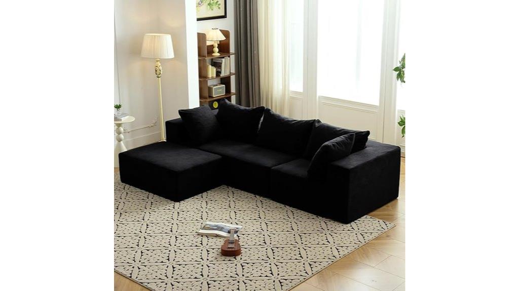 modular sofa with chaise