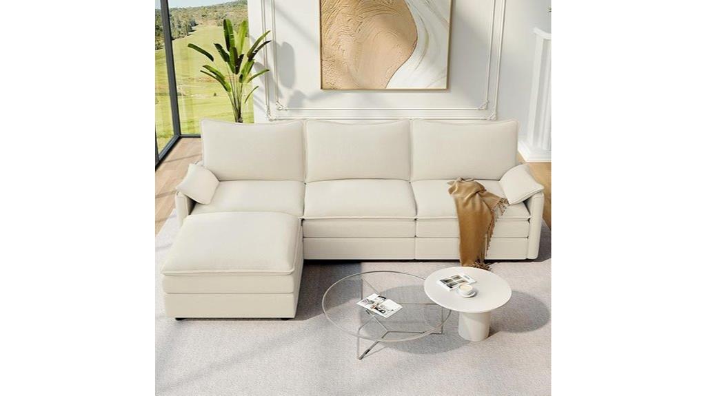 modular sofa with ottoman