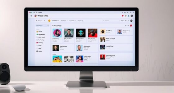 music contacts management system