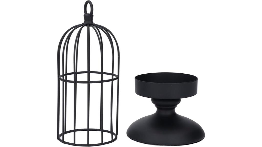 ornate cage candle decor