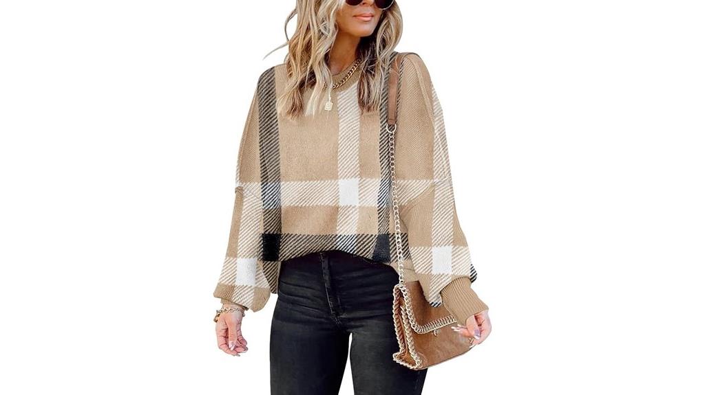 oversized batwing sleeve sweater