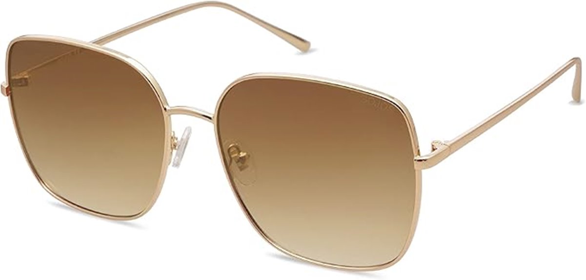 oversized metal frame sunglasses