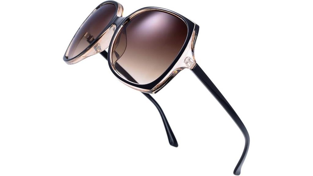 oversized square cat eye