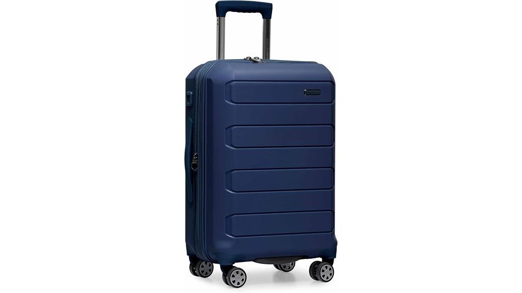 portable 22 inch spinner luggage