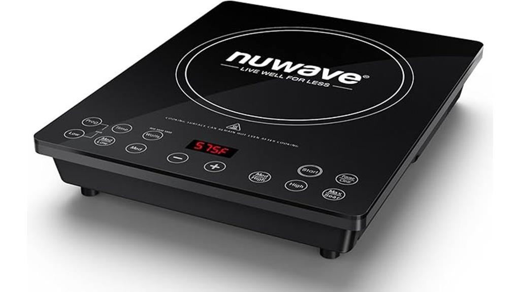 portable induction cooking appliance