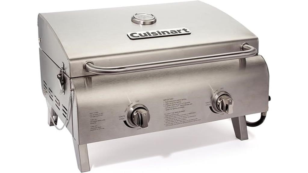 portable two burner propane grill