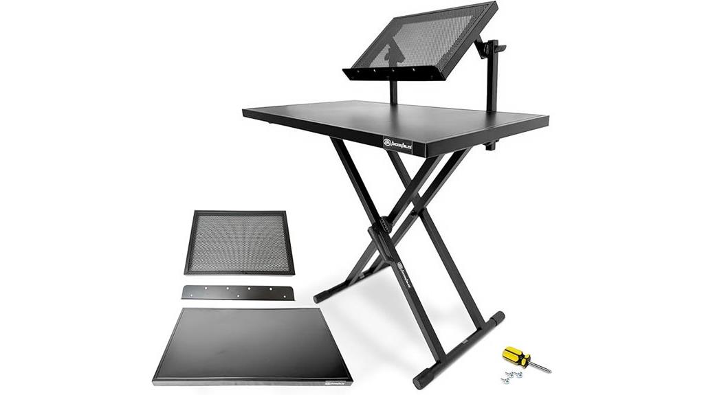 portable two tier dj stand
