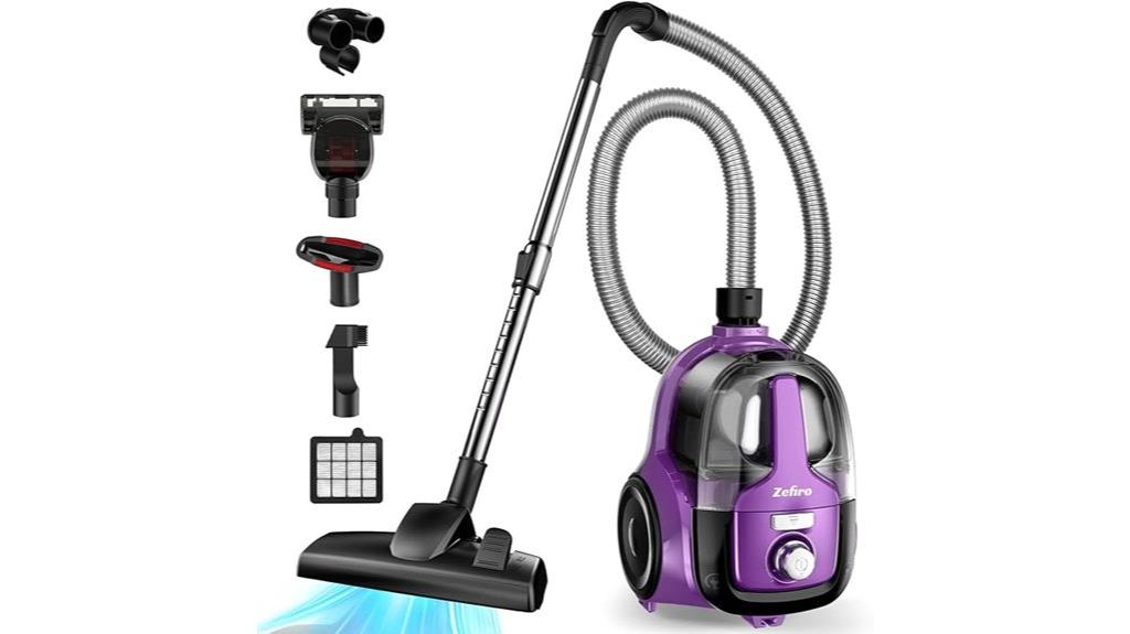 powerful 28kpa bagless vacuum