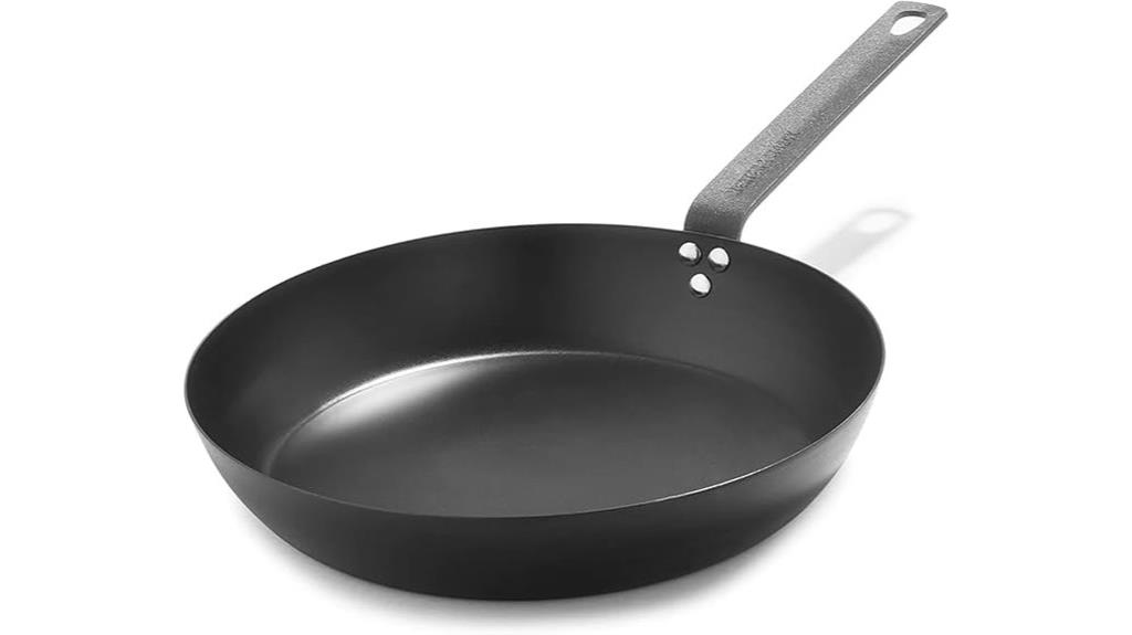 pre seasoned carbon steel frying pan