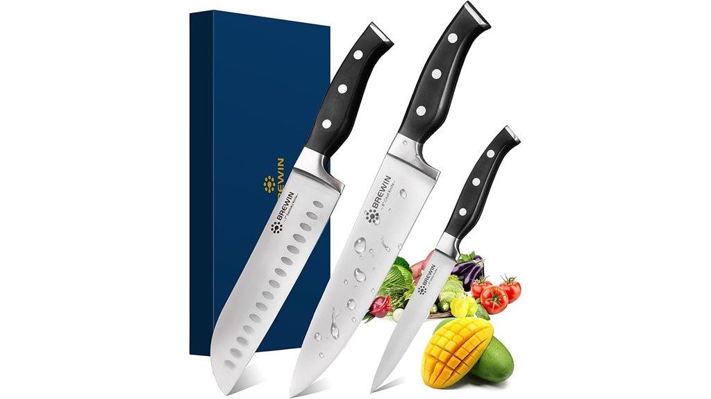 premium 3 piece kitchen knife set