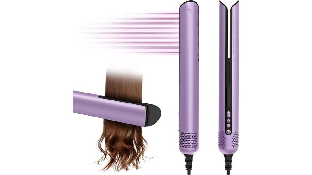 purple hair styling tools