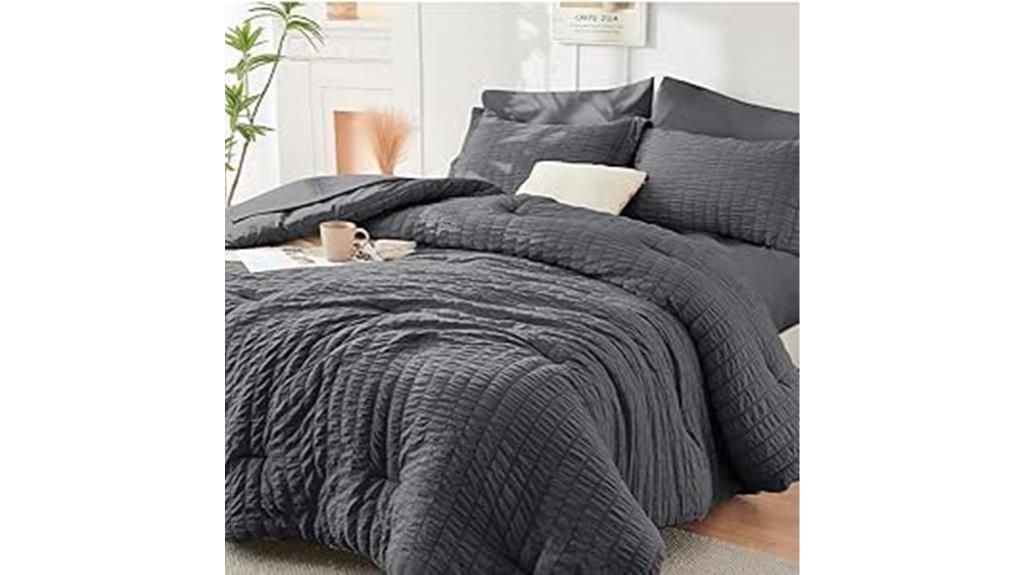 queen seersucker bedding set
