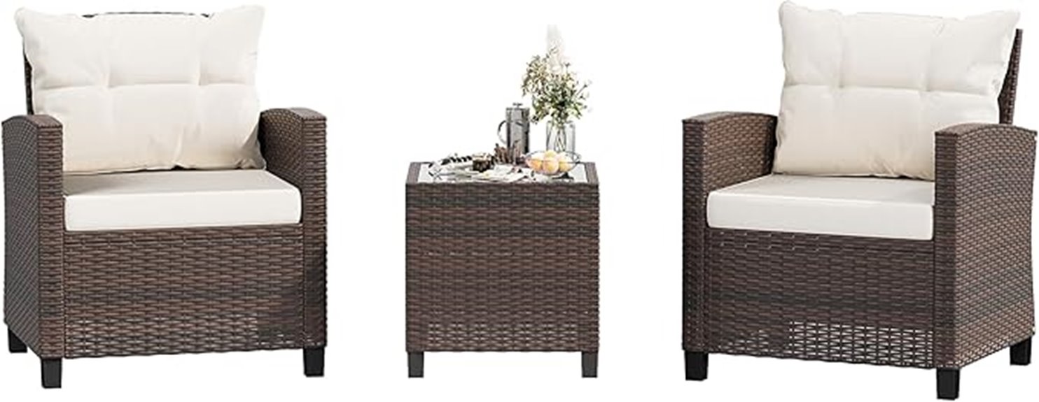 rattan patio furniture set