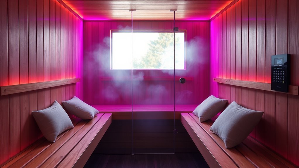 sauna size safety features