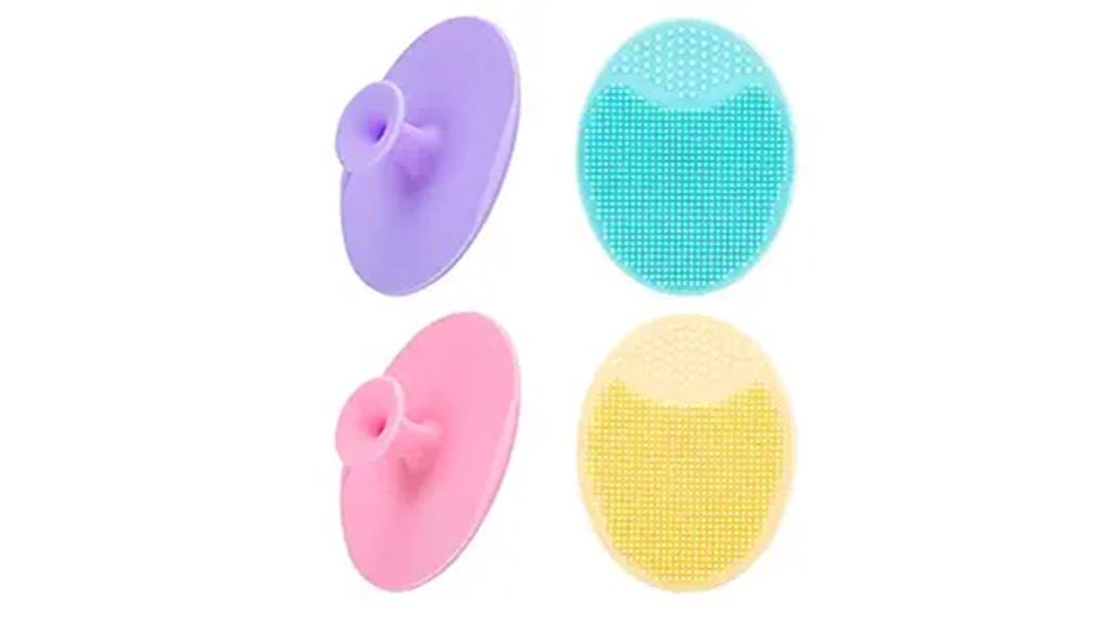 set of four silicone brushes