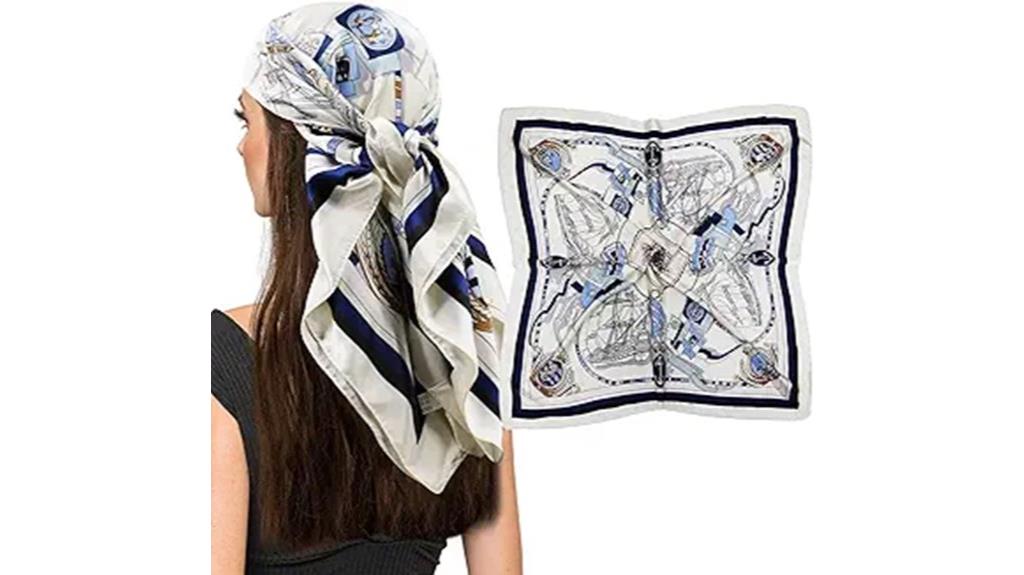 silk like square headscarf