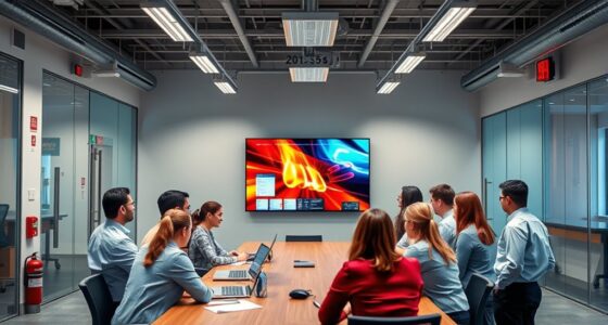 simulated fire emergency drill