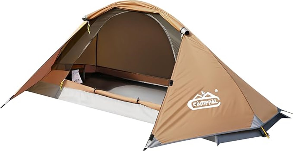 single person hiking tent