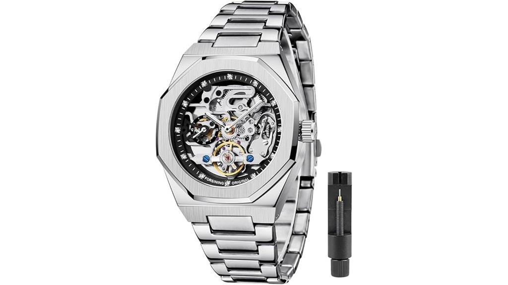 skeleton automatic men s watch
