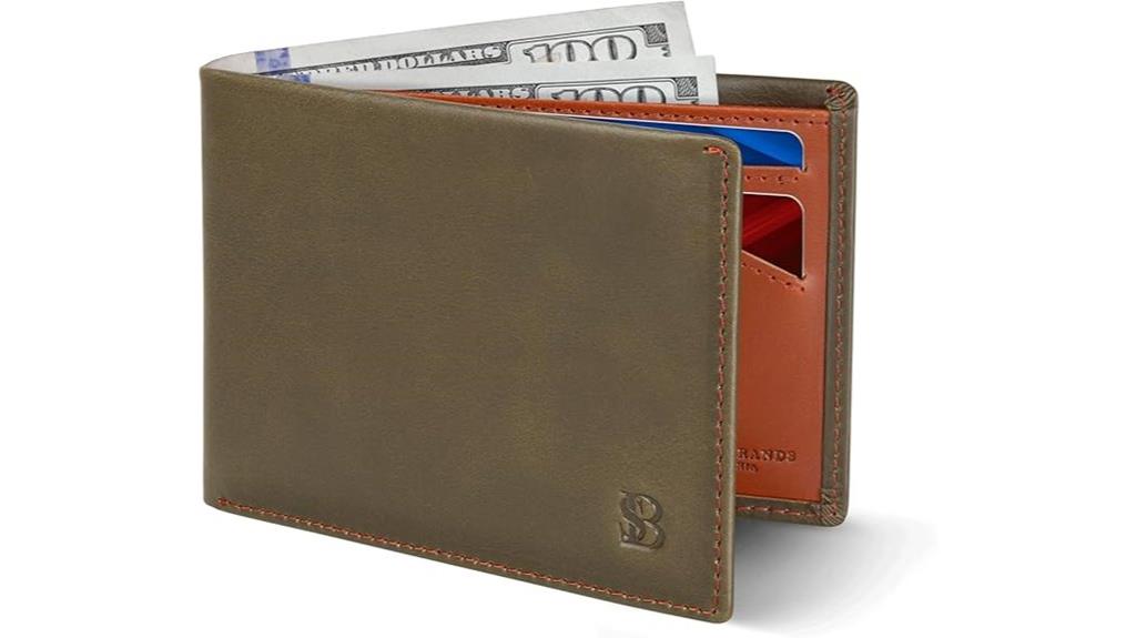 slim rfid bifold wallet