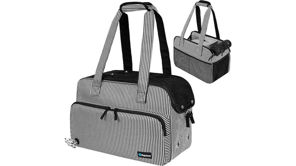 small dog carrier with pockets