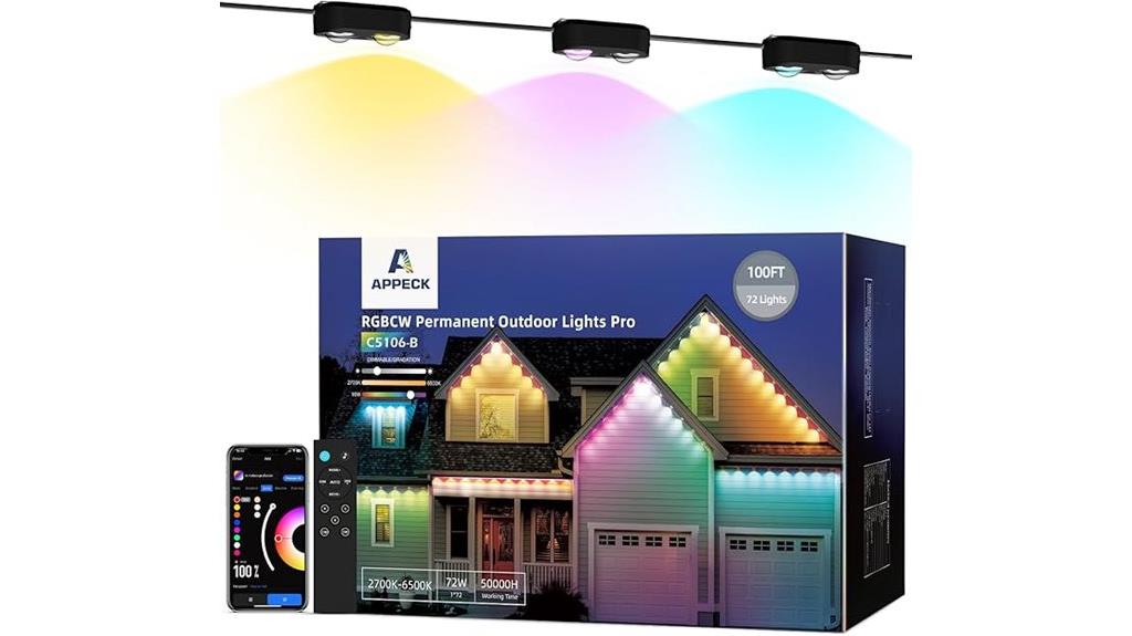 smart outdoor eaves lighting