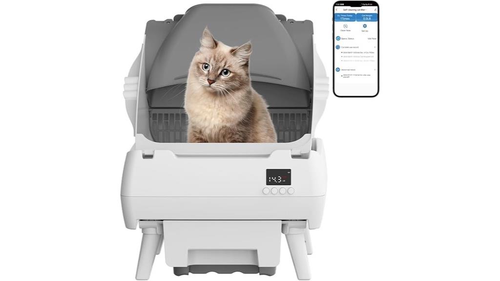 smart self cleaning litter box