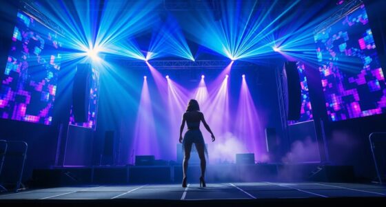 stage setup and performance