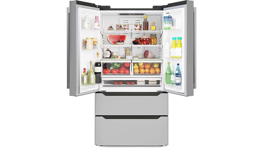 stainless steel 22 5 cu ft