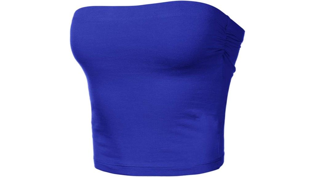 strapless ruched shapewear top