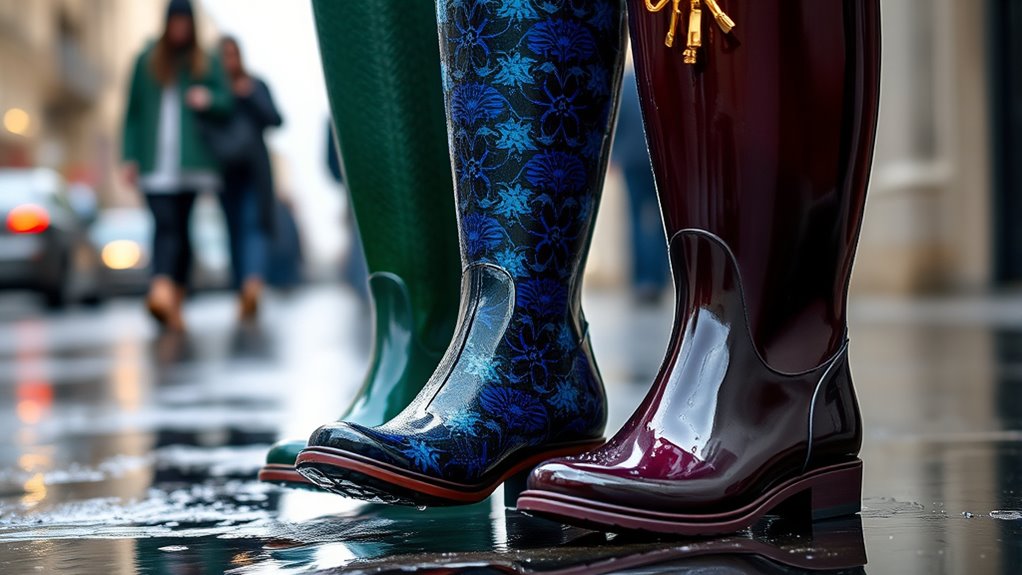 stylish functional rain boots