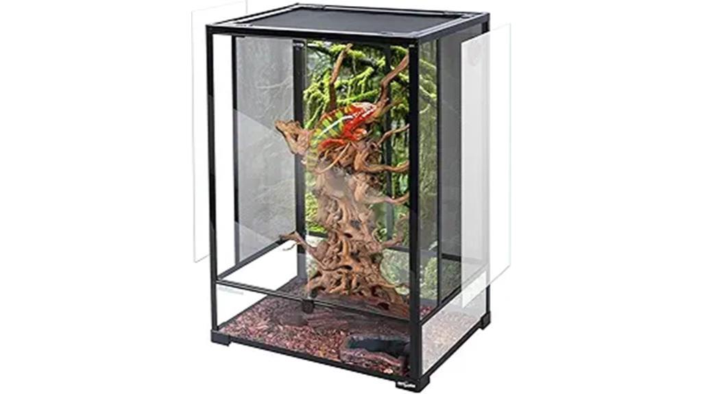 tall 67 gallon reptile terrarium