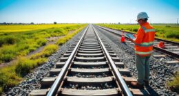 track construction time cost