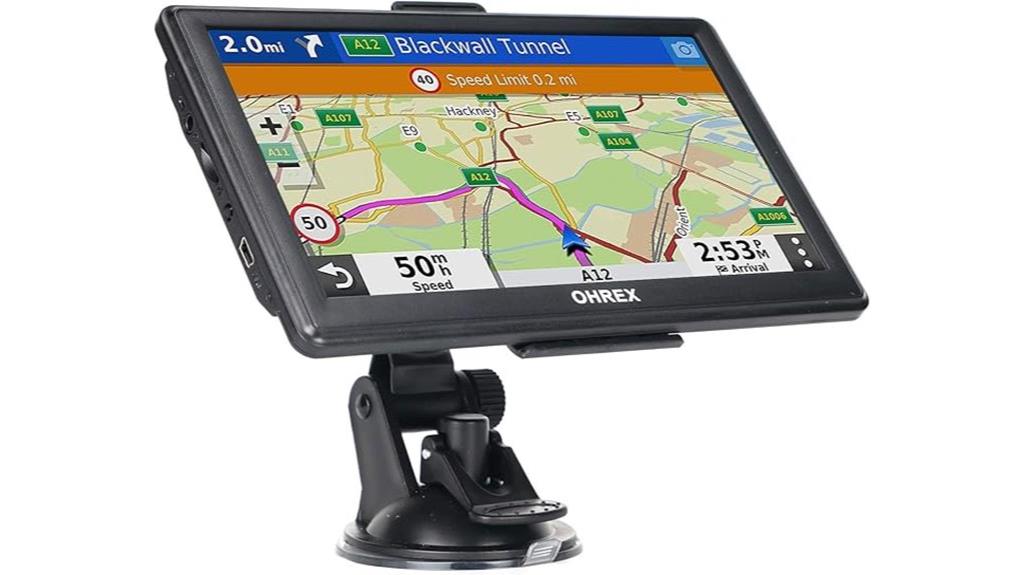 truck gps with touchscreen