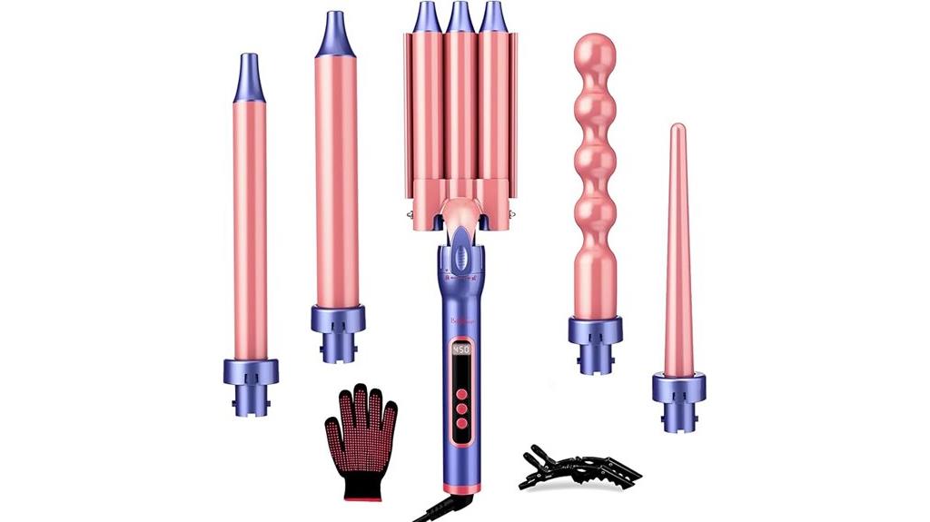 versatile curler with lcd